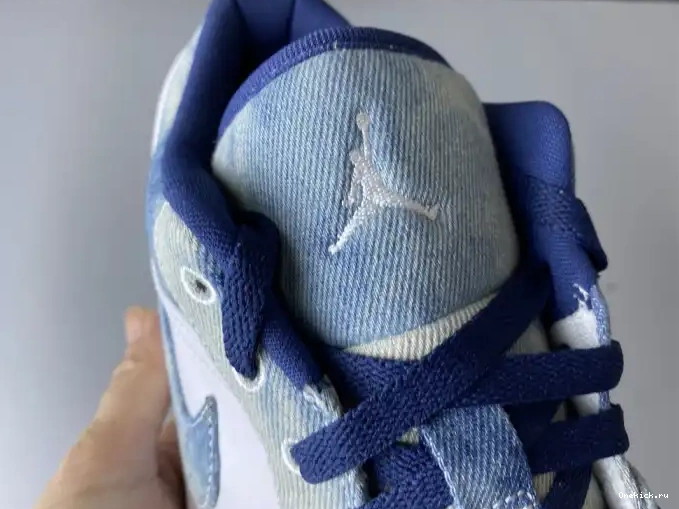 One Kick Washed Air Low Denim Jordan 1 CZ8455-100 0529